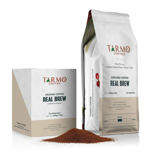 TARMO - REAL BREW | Low Acid 100% ARABICA Ground Coffee | Specialty Vietnamese Coffee | Single Origin Medium Roast | Coffee