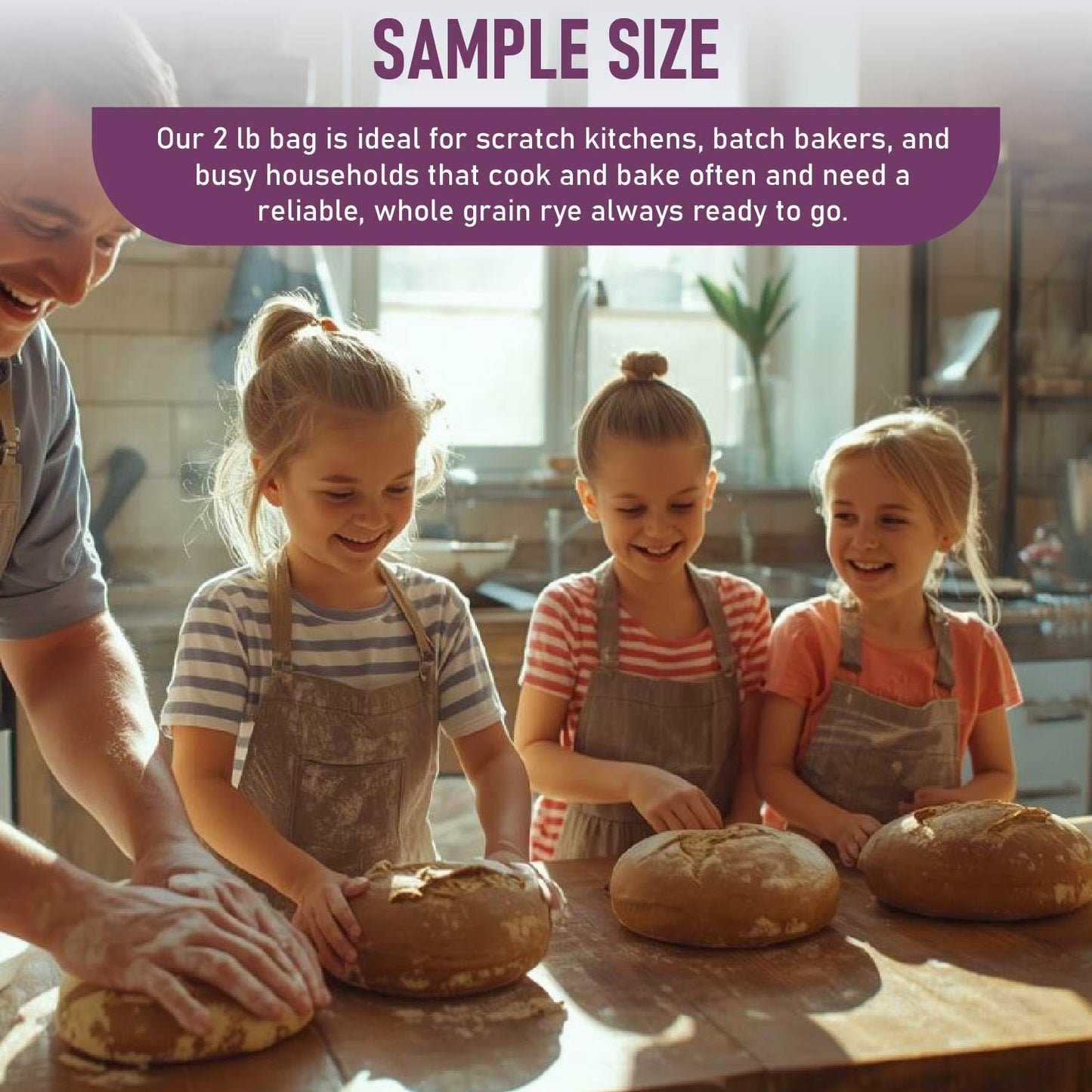 Great River Milling Organic Whole Grain Rye Berries, Non-GMO, 2 lb | Organic Whole Rye Berries for home-milled rye flour, sourdough bread, sprouting, soups, salads and pilaf; chewy cooked grain