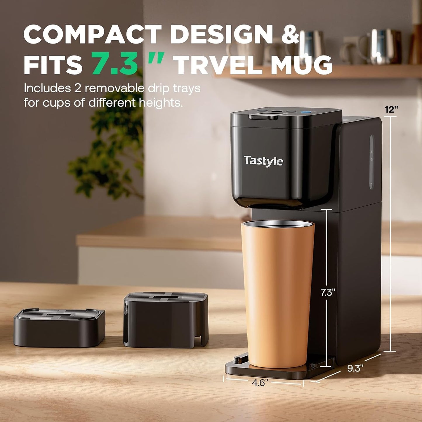 Tastyle Single Serve Coffee Maker Hot and Iced with Bold Brew, Up to 16 Oz