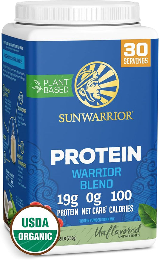 Vegan Organic Protein Powder Plant-based | BCAA Amino Acids Hemp Seed Soy Free Dairy Free Gluten Free Synthetic Free NON-GMO