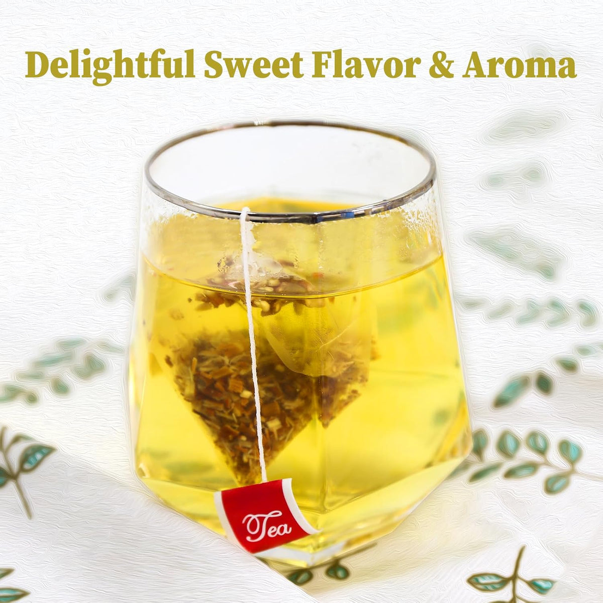 FullChea - Licorice Root Tea Bags, 40 Count, Premium Licorice Root | Naturally sweet herbal infusion, caffeine-free, traditionally enjoyed for digestion and respiratory wellness