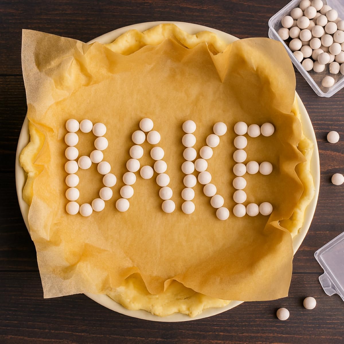 Mrs. Anderson's Baking Ceramic Pie Crust Weights, 270 Count, Natural Stoneware, For Blind Baking Pie Crusts And Tart Shells With Even Baking Results
