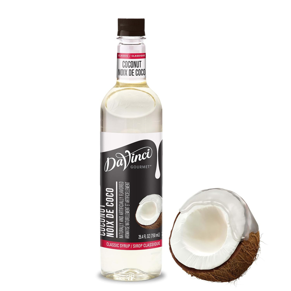 DaVinci Gourmet Classic Coconut Syrup, 25.4 Fluid Ounces, Kosher Pareve, 1 Count