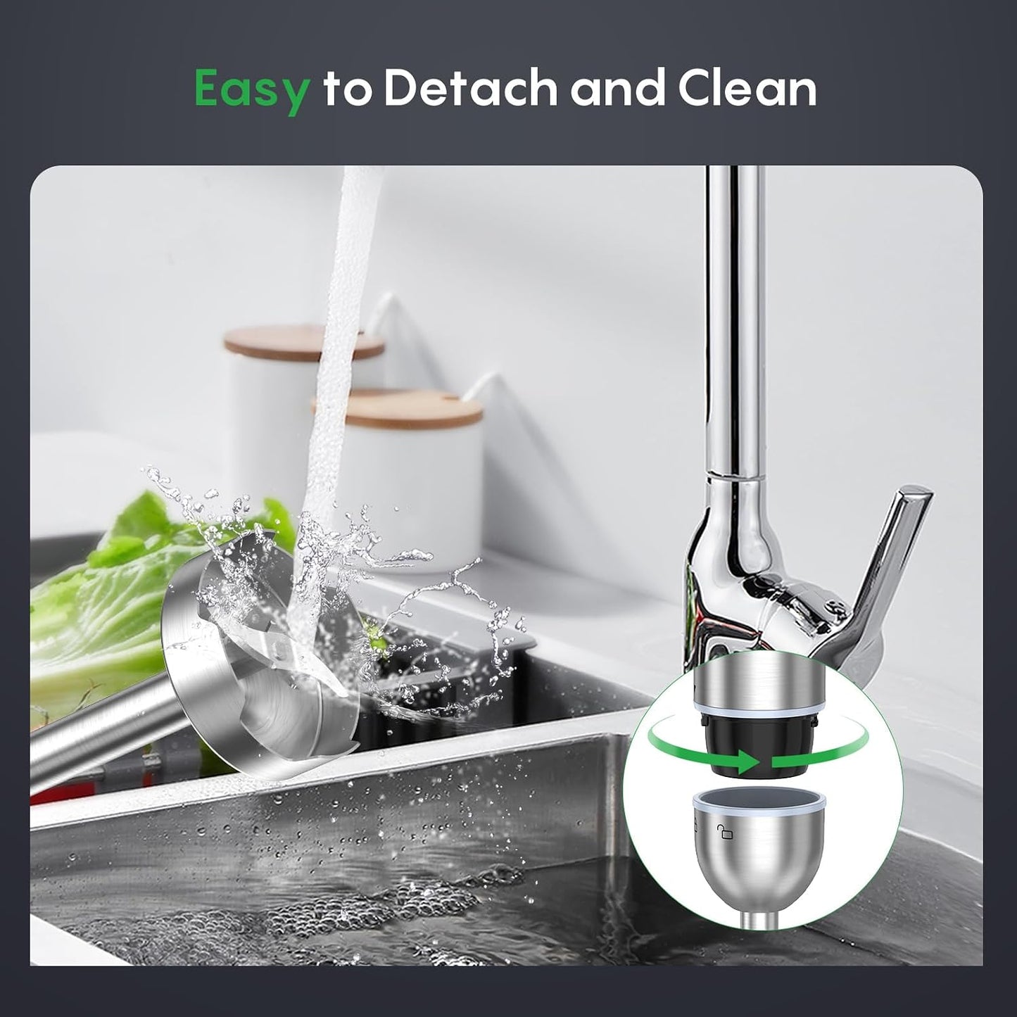 Immersion Blender Handheld, 2-In-1 Hand Blender with 12-Speeds &amp; Turbo Mode | 500W Emulsion Blender, 24oz Beaker, Stainless Steel Blade，Stick Mixer for Baby Food, Smoothies, Soups &amp; Sauces