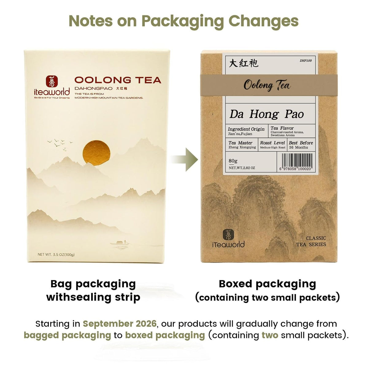 iTeaworld Da Hong Pao Oolong Loose Leaf Tea