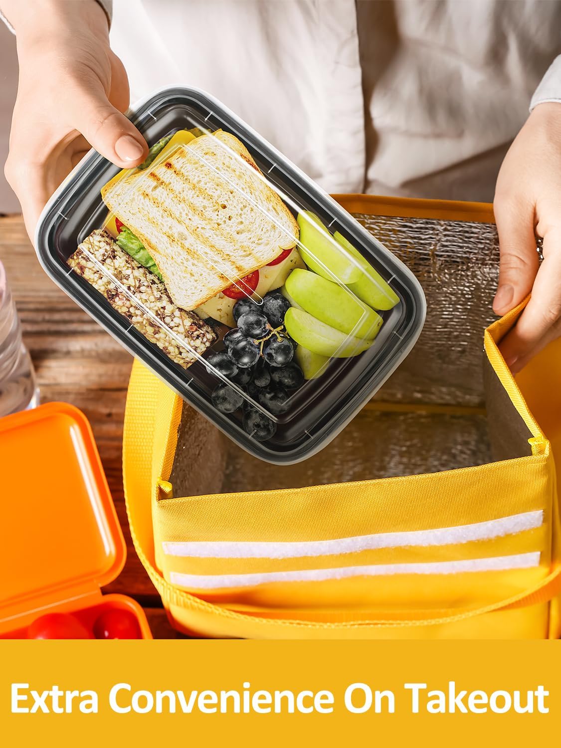 NEEBAKE 60 Set 32 oz Meal Prep Containers with Lids, Food Storage Container
