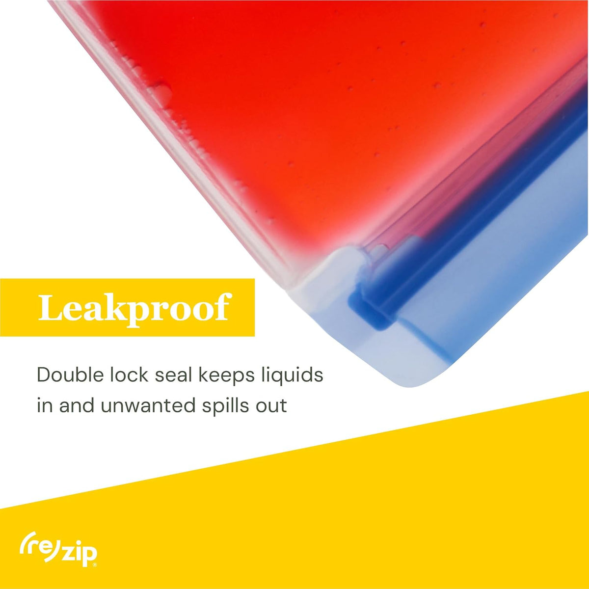 (re) zip Reusable Sandwich Bags, Leakproof, 28 oz, 5-Pack, Jewel Tones