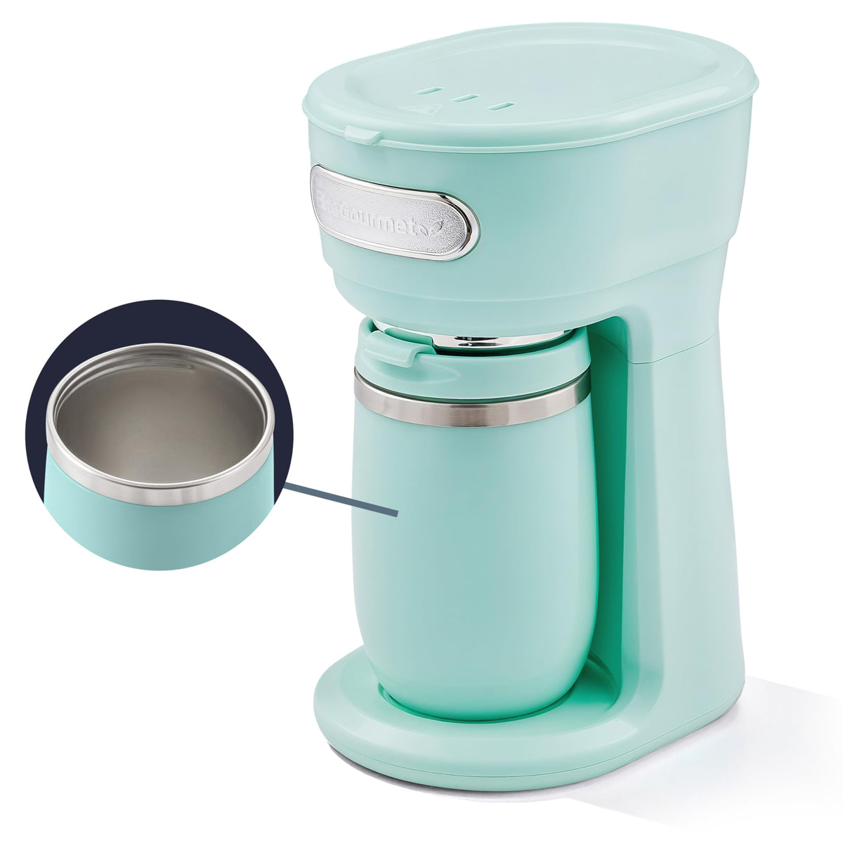 Elite Gourmet EHC242M Personal Single-Serve Compact Coffee Maker, Mint