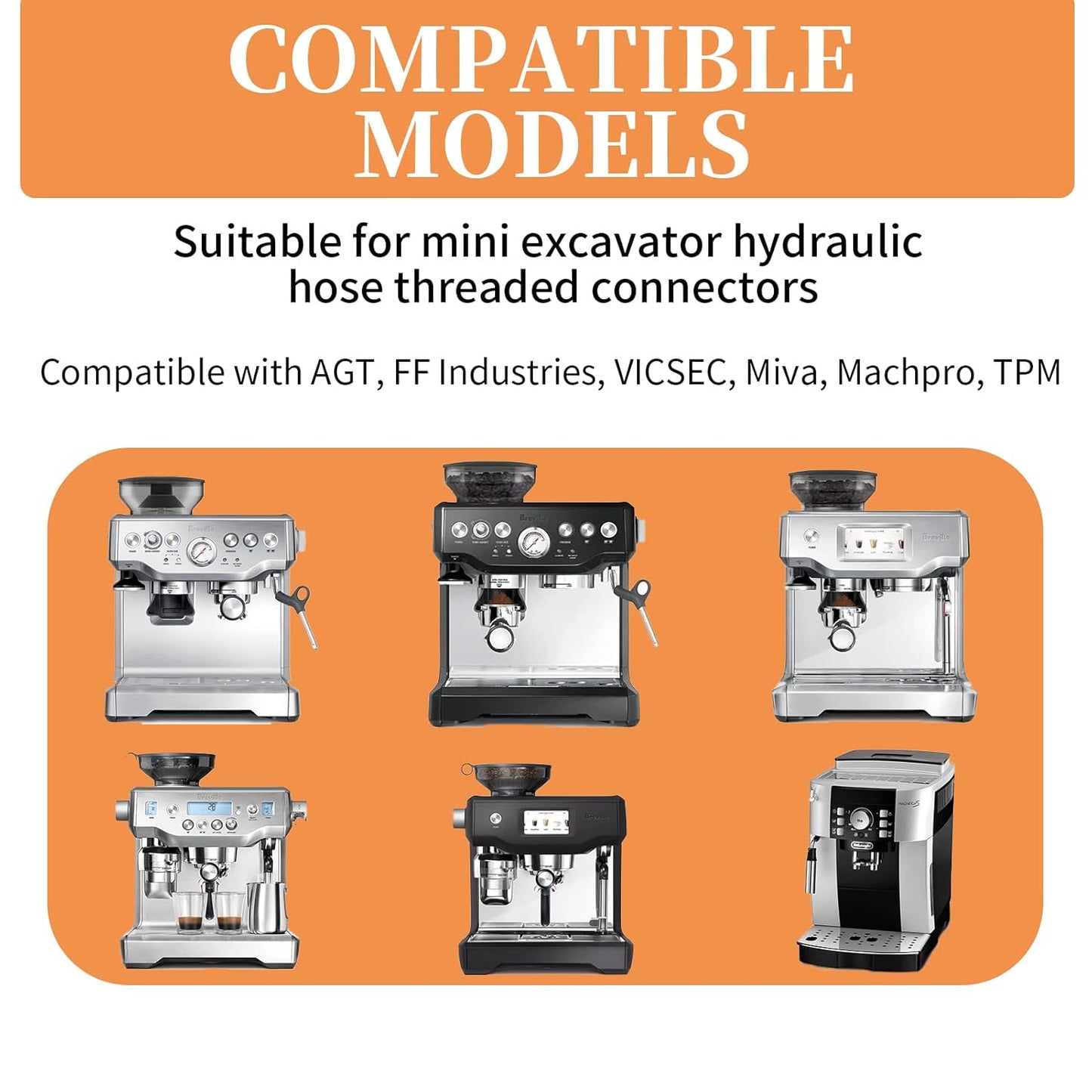 Felt Washer Replacement Compatible with Breville Espresso Machine Grinders,10 Pcs in a Pack Burr Coffee Grinder, Made of Wool, Strong Density and Durability