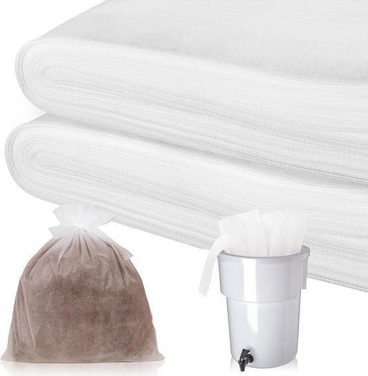 50 Piese Cold Brew Coffee Filters with Drawstring, 20" X 20" Commercial Cold Brew Bags for Commercial Model Cold Brew Coffee Makers and 5 Gallon Systems, Brew Up To 5 LBS Coffee