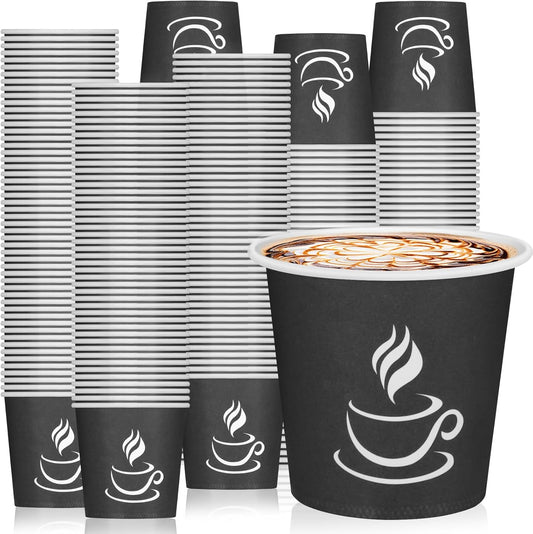 4 oz Paper Coffee Cups - 500 Pack Paper Espresso Cups, Disposable Coffee Cup, Small Paper Cup for Hot or Cold Beverage,