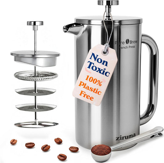 Non-Toxic Stainless Steel French Press