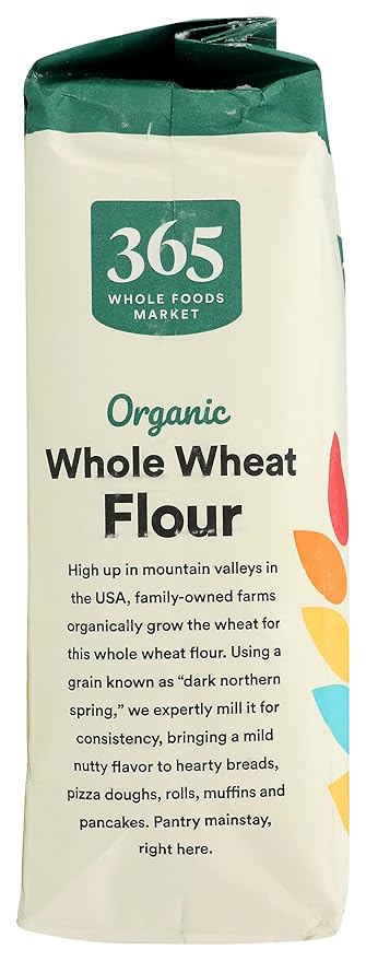 365 by Whole Foods Market, Organic 100% Whole Wheat Flour, 80 Ounce