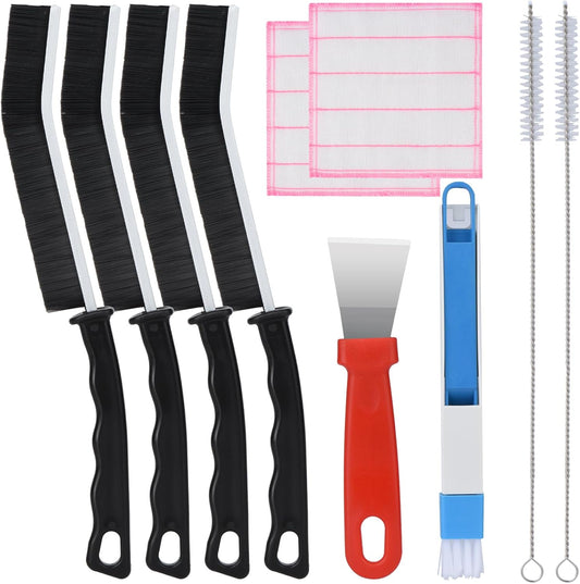 Crevice Cleaning Brush,10 Pcs Cleaning Supplies Cleaning Brush Tools,Hard Bristle Crevice Brush for Household Use Bathroom