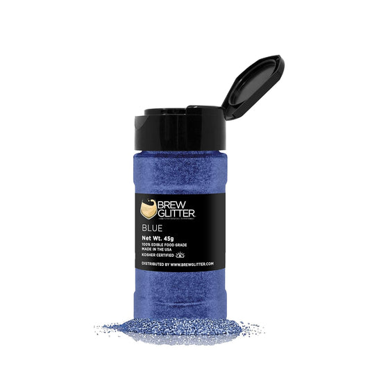 Blue BREW GLITTER Edible Glitter for Drinks, Cocktails, Beer, Garnish Glitter & Beverages | KOSHER & HALAL Certified | 100%