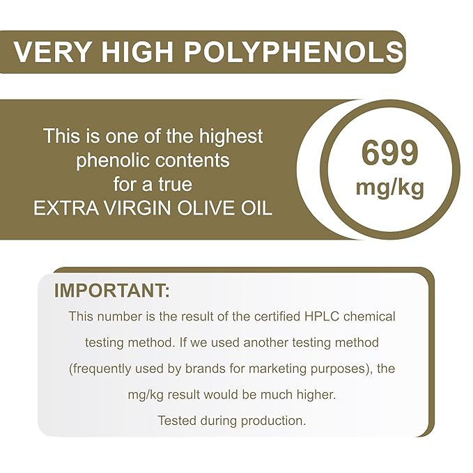 PJ KABOS 2025/26 Fresh Harvest, Very High Phenolic (699 mg/kg), USDA Organic Greek Extra Virgin Olive Oil, Kosher, Greece, Cold Extracted, 16.9oz Bottle, Family Reserve Organic - Robust, (6-Pack)