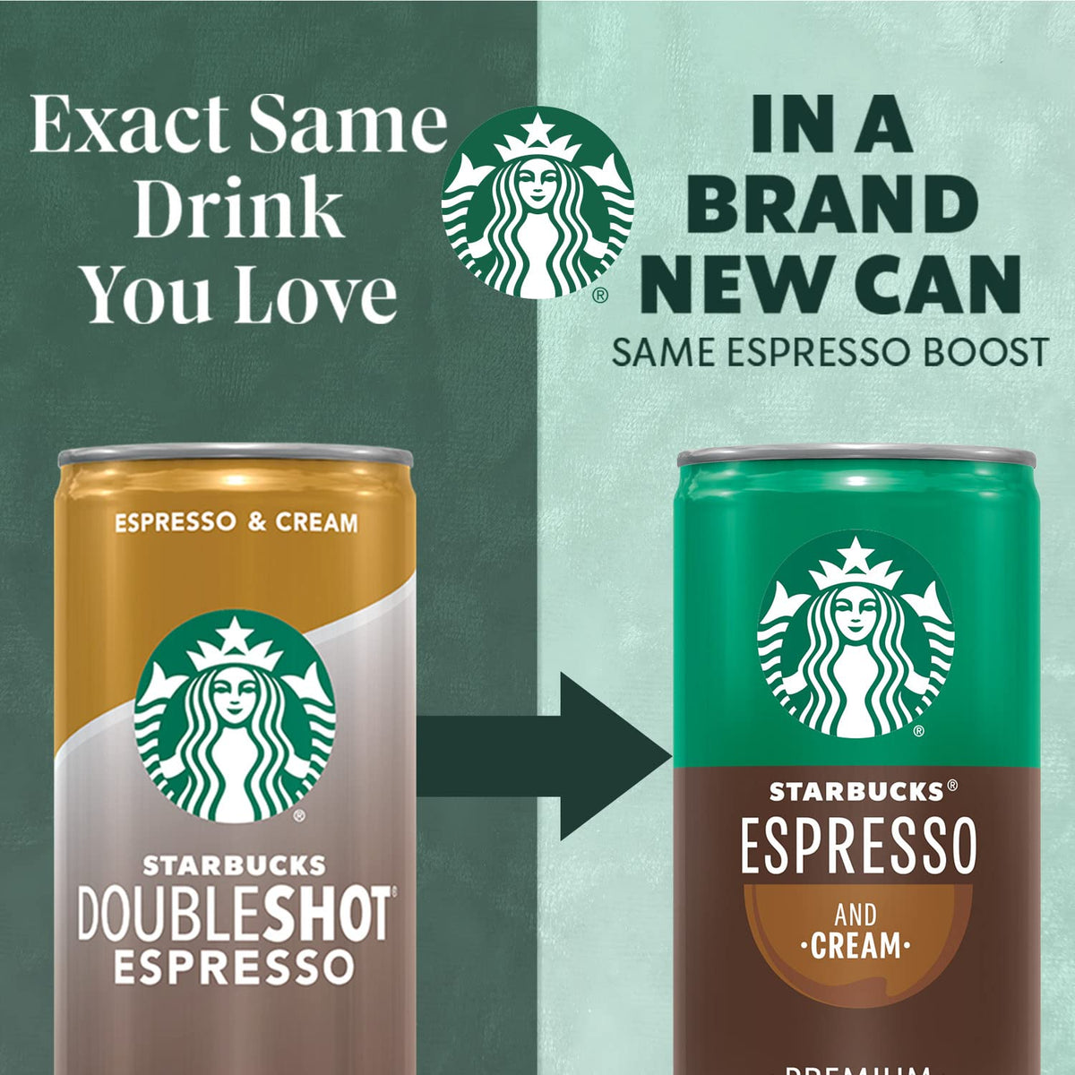 Starbucks Espresso and Cream, Salted Caramel, 6.5 fl oz Cans (12 Pack), Iced Coffee Drink