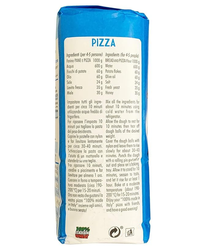 Paolo Mariani Italian Soft Wheat Type 0 Flour for Pizza and Bread 2.2 Lbs