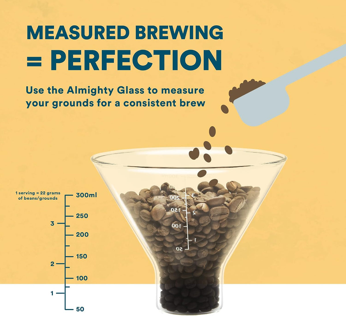 ovalware Pour Over Coffee Maker Set 17oz/0.5L | Precision Measuring Cup