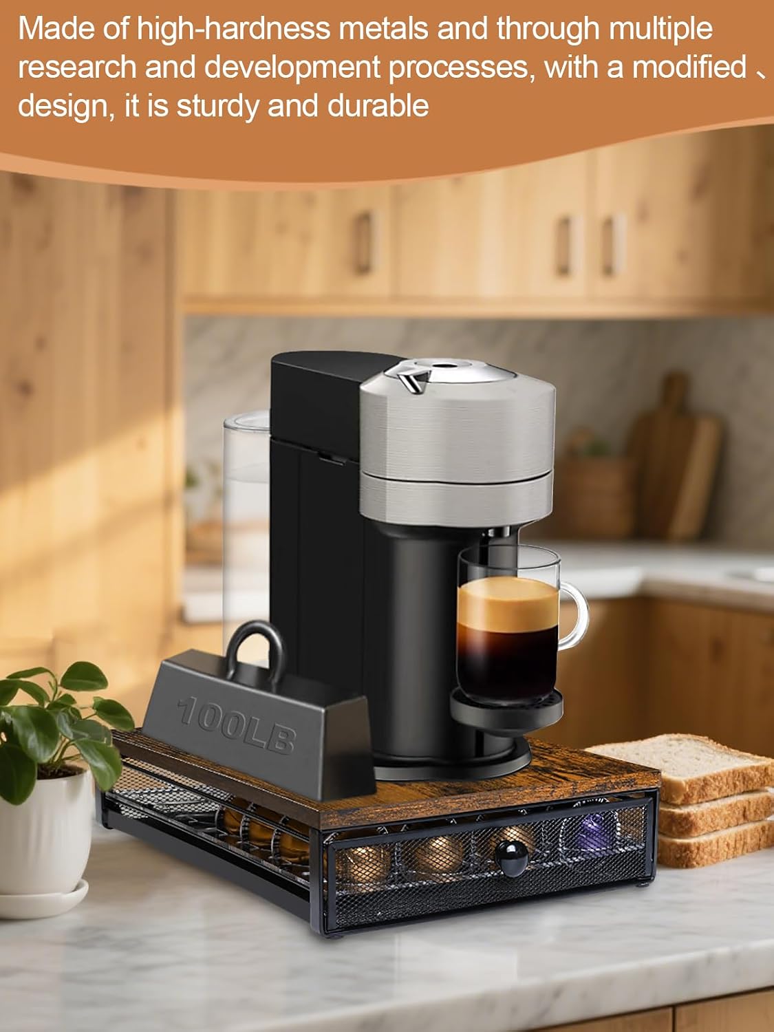 Sedegn Nespresso Vertuo Pod Holder: Pod Organizer for 56 Small/28 Large