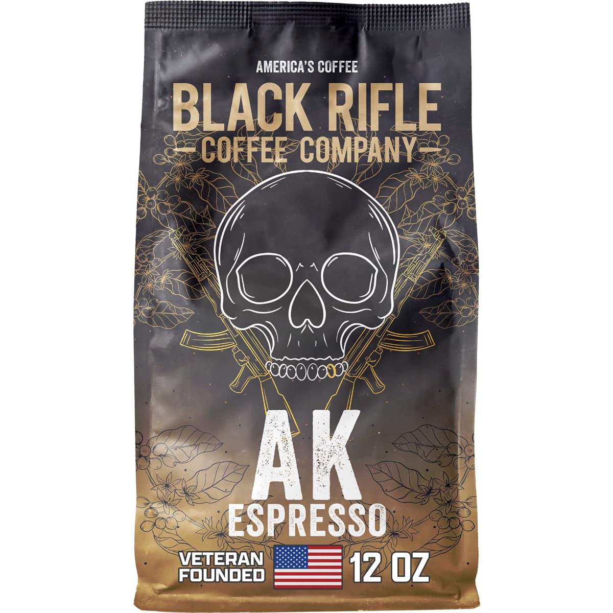 Black Rifle Coffee Medium Roast Ground Coffee AK Espresso 12 oz