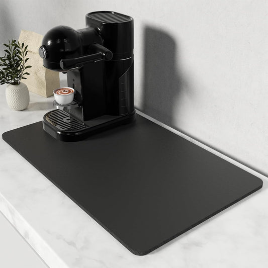Rnivvi Coffee Mat, 12" x 19" Coffee Bar Mats for Espresso Machine Station Accessories and Organizer, Hide Stain Rubber