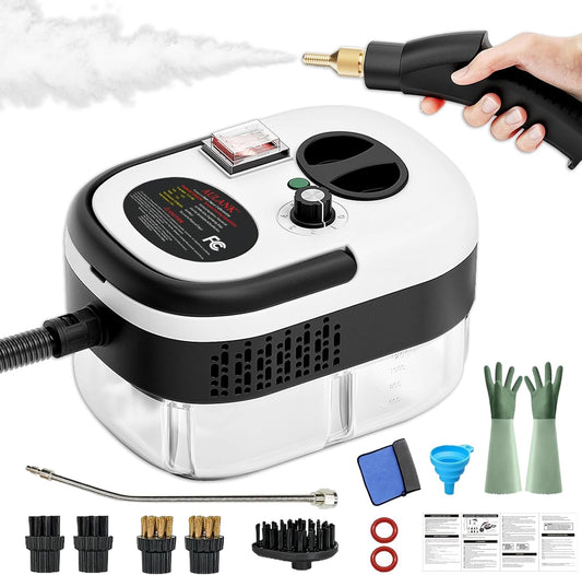 2500W Handheld Steam Cleaner,Portable Car Steamer For Auto Detailing,High-Temperature and Pressure Steam Cleaner For Home,