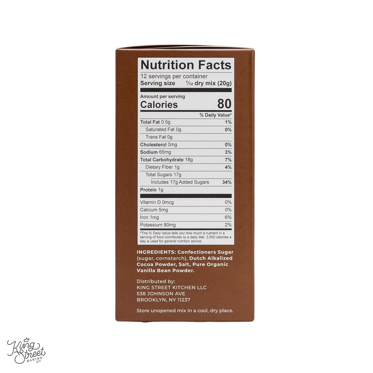 King Street Baking Co Chocolate Frosting Mix: 3 Pack - 4 Ingredient Icing for Cake - Real Cocoa