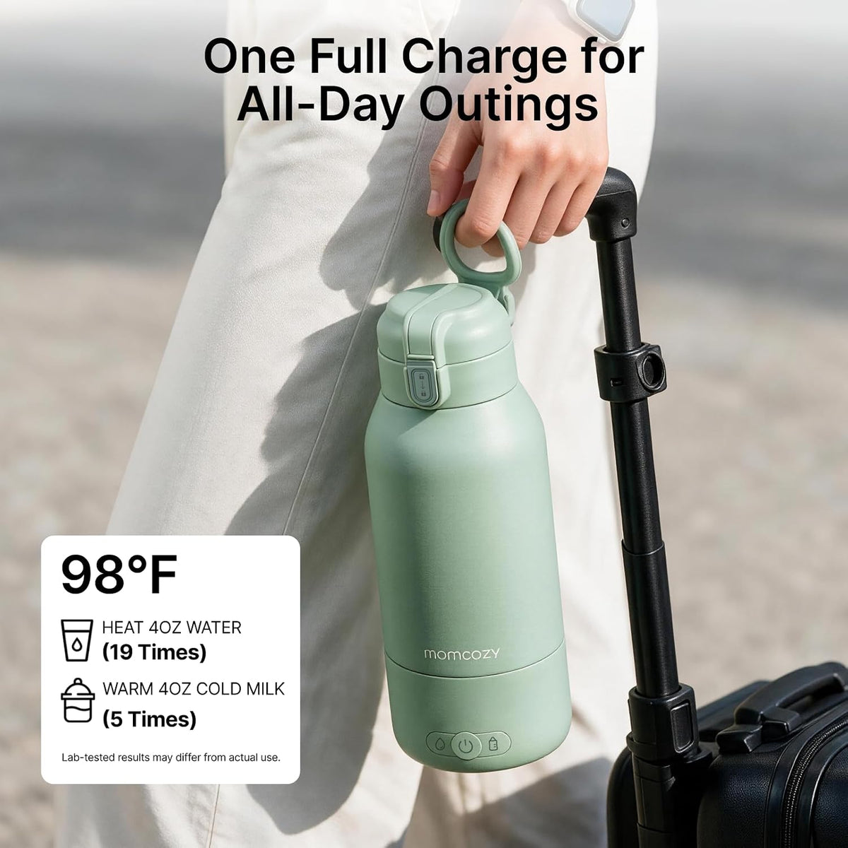 Momcozy Portable Bottle Warmer for Breast Milk, Baby Travel Essentials