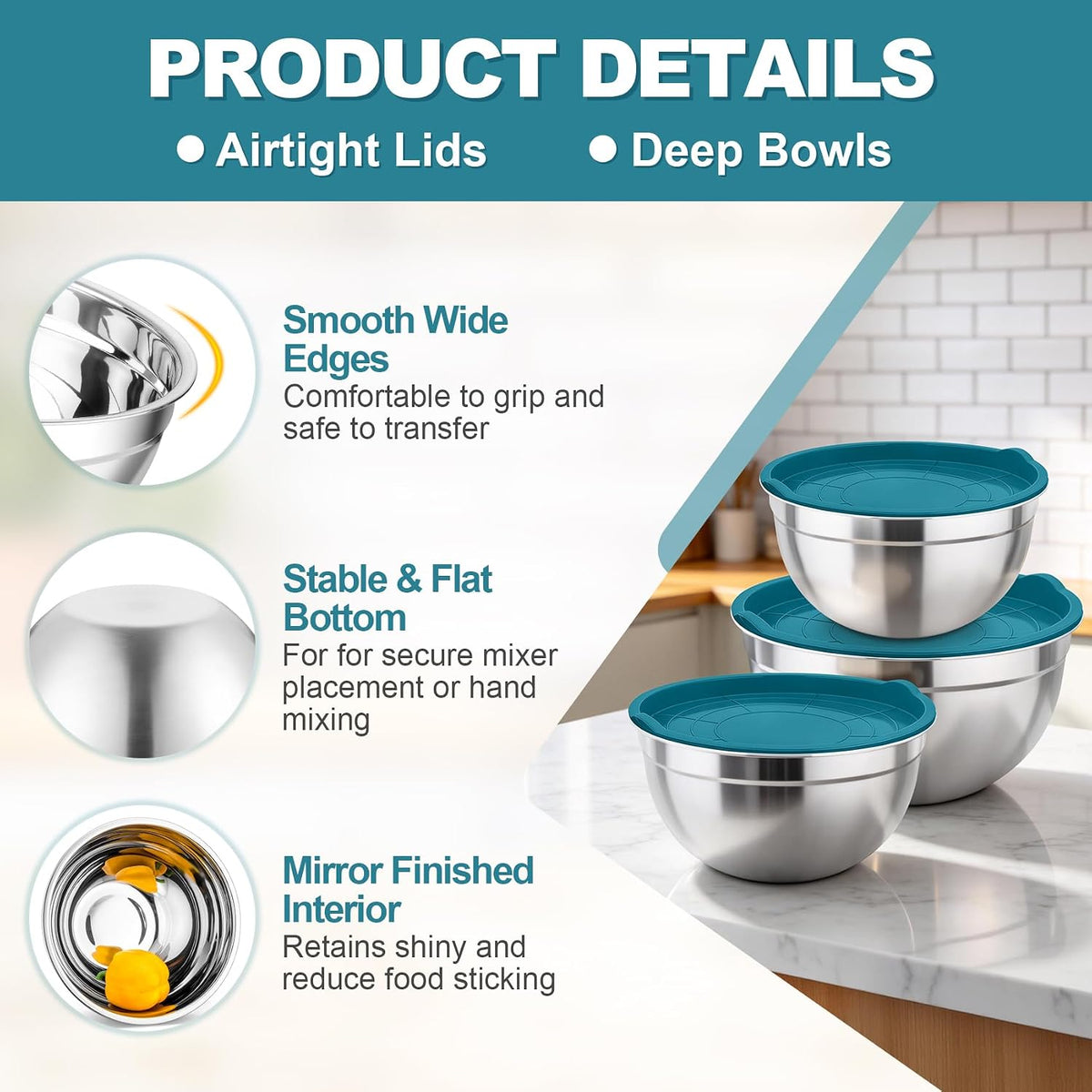 TeamFar Mixing Bowls
