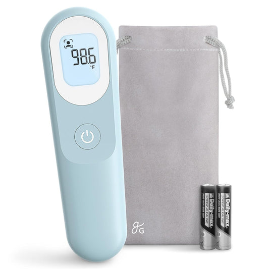 Greater Goods No-Touch Infrared Digital Thermometer for Adults, Kids, and Babies, Forehead Thermometer with Ergonomic Grip,