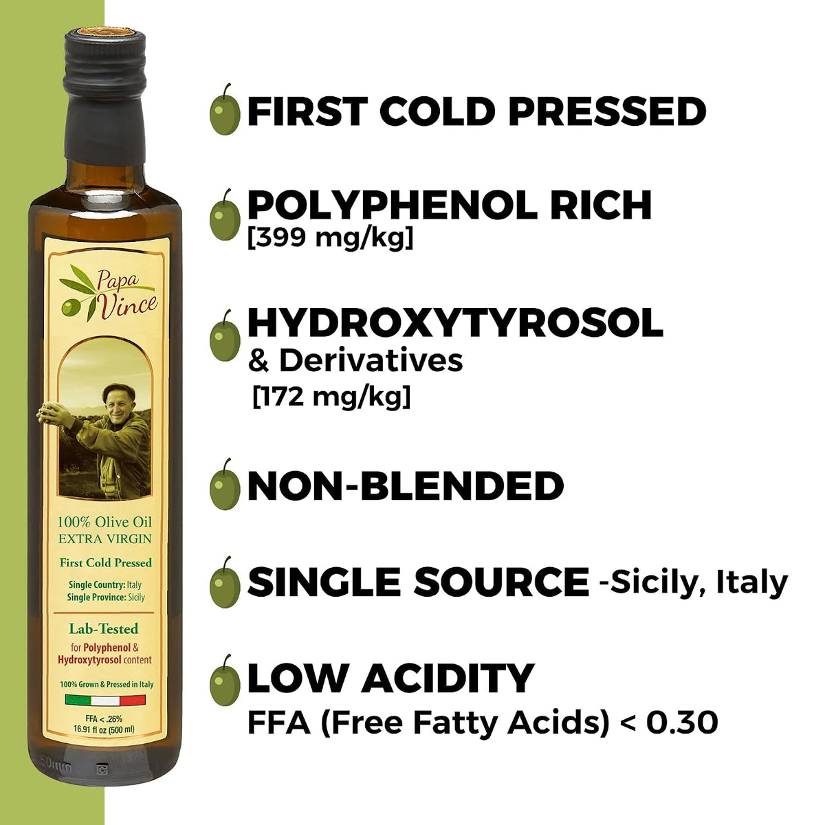 Papa Vince Olive Oil Extra Virgin - First Cold Press