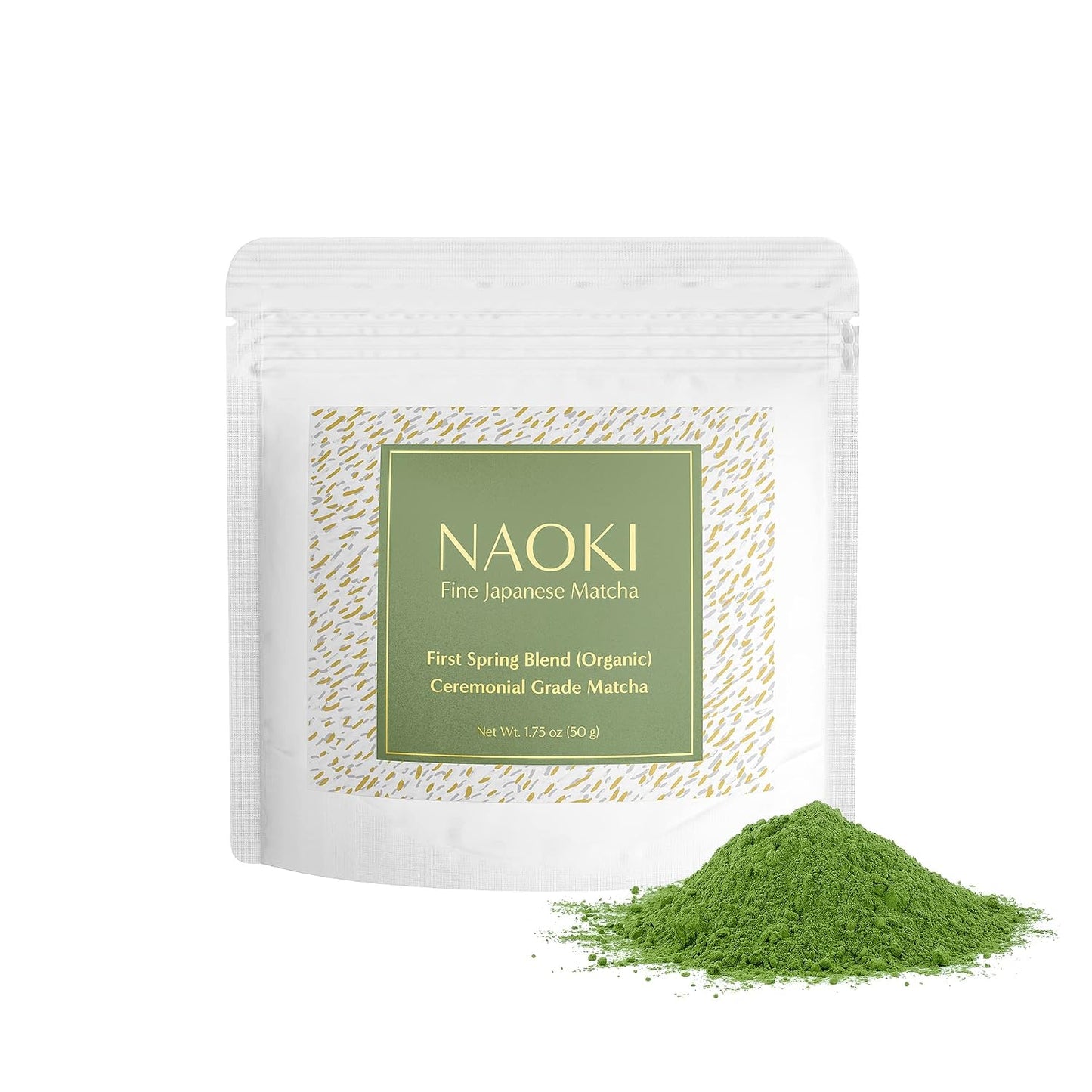 Naoki Matcha Organic First Spring Blend Matcha, 50g/1.75oz | Authentic Japanese Ceremonial Grade First Harvest Matcha Green Tea Powder from Kagoshima, Japan