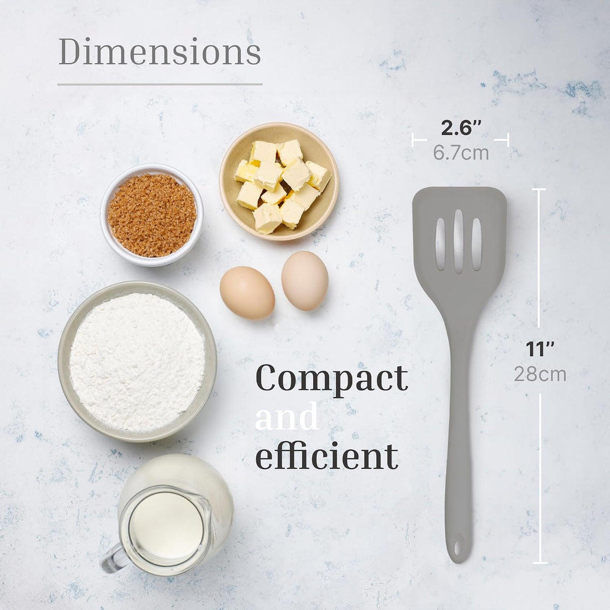 JS Gourmet 3 Pcs Colorful Silicone Slotted Turner Set, Heat Resistant Non-Scratch Kitchen Spatula Flipper with Comfortable Handle for Non-Stick Cookware