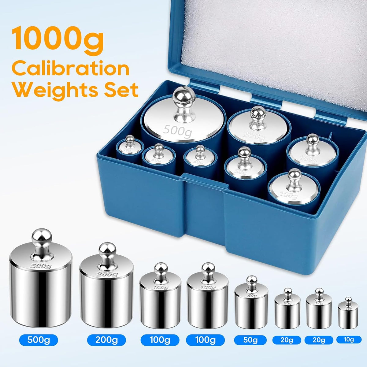 UCEC Calibration Weight Set 1000g for Digital Scale
