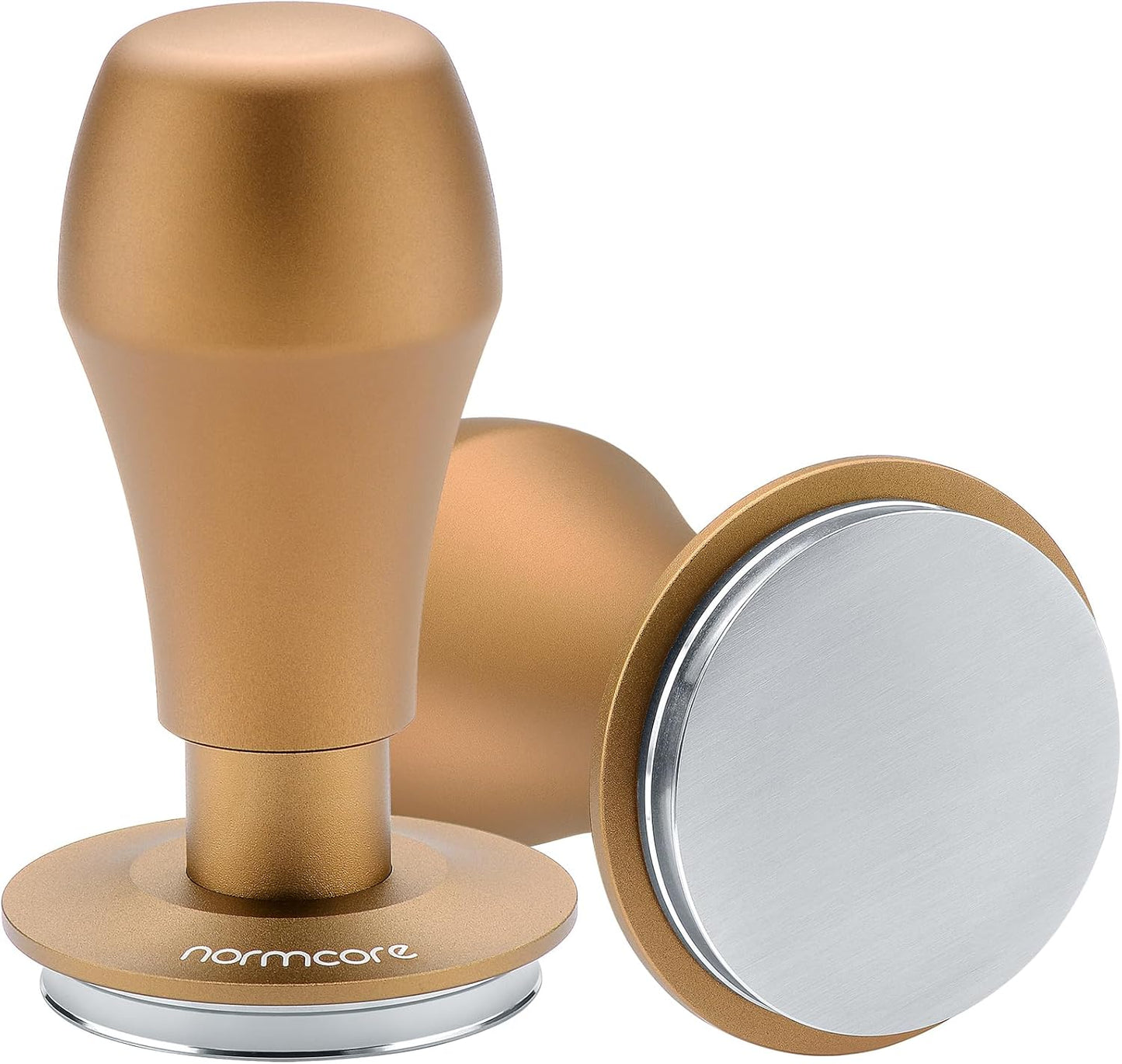 Normcore 53.3mm Spring Loaded Coffee Tamper V4.1 with Click Feedback, Flat Base Espresso Tamper Comp