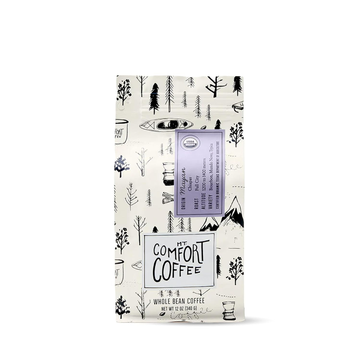 Mt. Comfort Coffee Organic Mayan Whole Bean Coffee