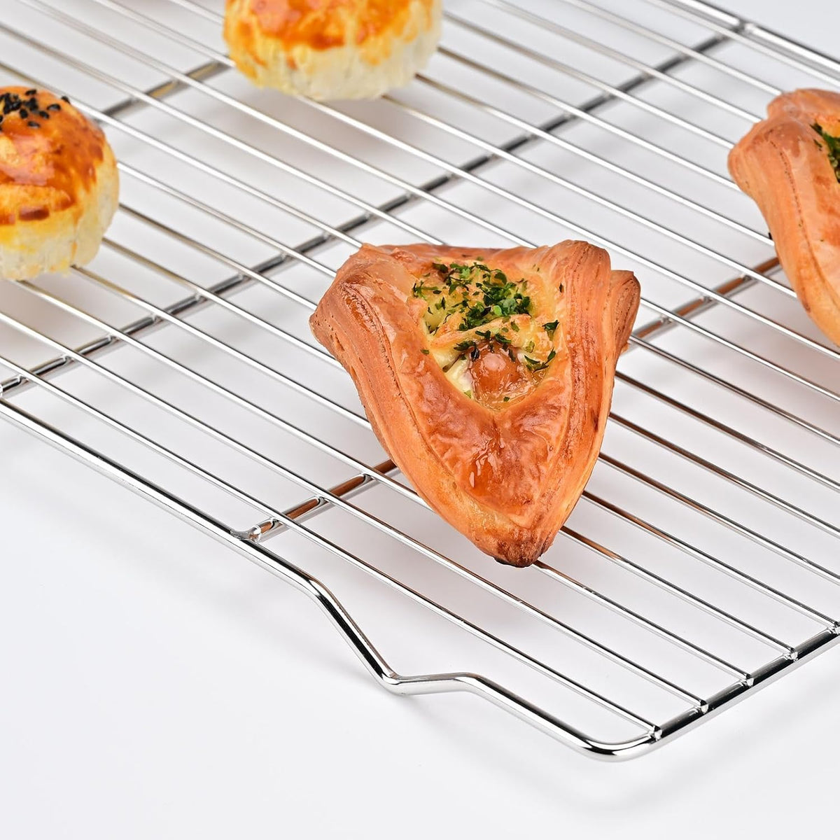 Cooling rack,2-Pack Heavy-Duty Stainless Steel wire rack for cooking (16.5"x11.5") - Oven Baking Wire Rack for Sheet Pans, Bread, Dishwasher Safe &amp; Non-Toxic Metal Grates