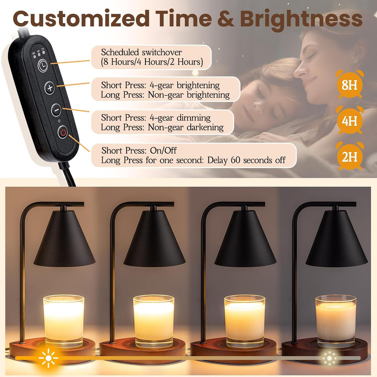 Marycele Candle Warmer Lamp with Timer, Electric Wax Lamp Gifts Home Decor
