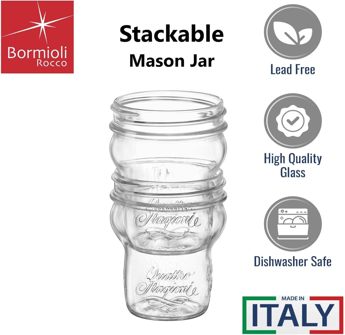 Bormioli Rocco Quattro Stagioni Stacking Jar