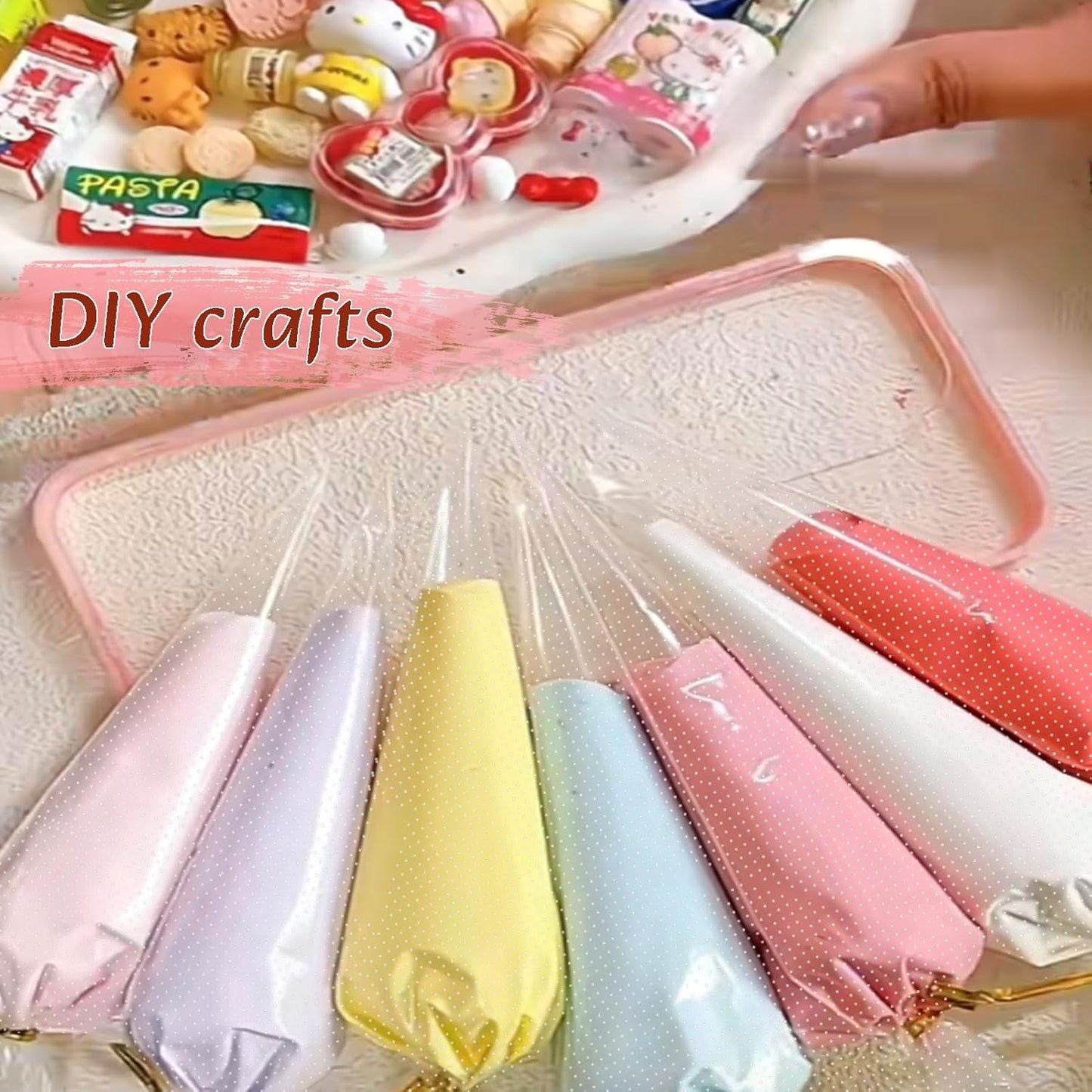 Piping Bags 24 Inch, Large Piping Bags Disposable 100PCS, Pastry Icing Bags Thickened Non-Slip and Anti-Burst, Tipless Piping Bags for Royal Icing