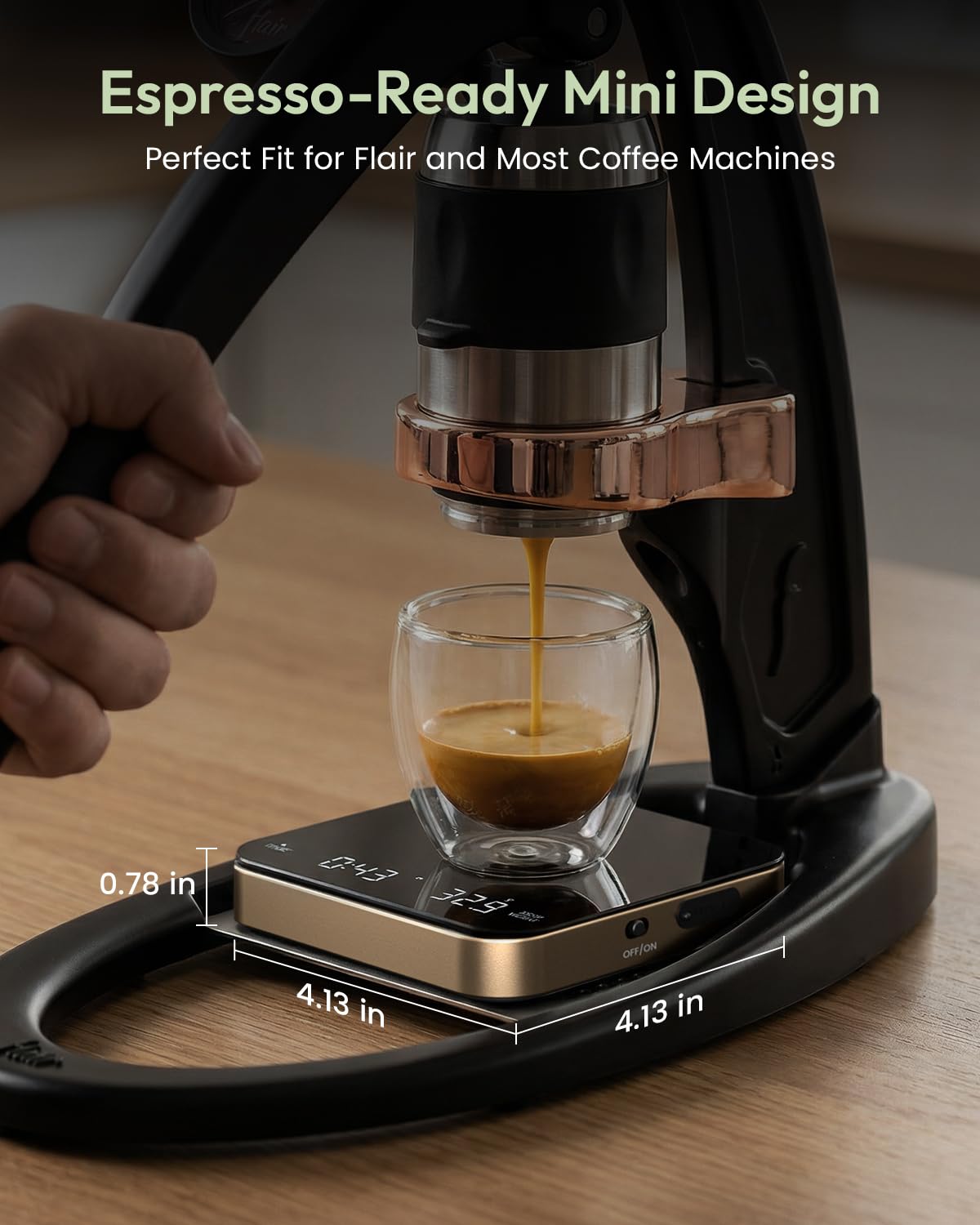 Maestri House S2 Espresso Coffee Scale with Timer 0.1g Precision Shot Scale