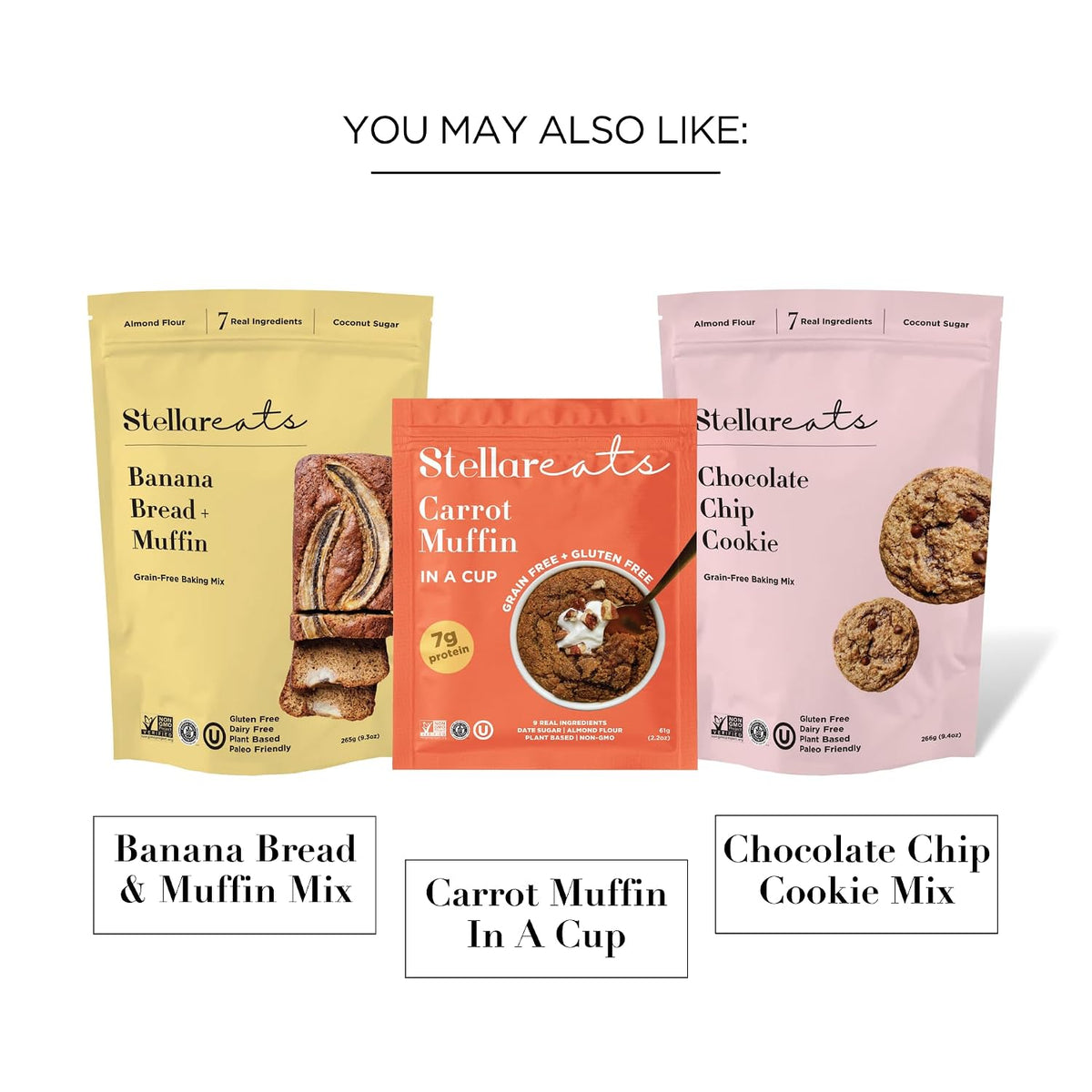 Stellar Eats Grain-Free Pancake &amp; Waffle Mix | Gluten-Free, Dairy-Free, Plant-Based, Paleo-Friendly | Sweetened with Coconut Sugar | Almond Flour-Based | Makes Fluffy, Thick Pancakes | 7.3 oz | 1 Pack