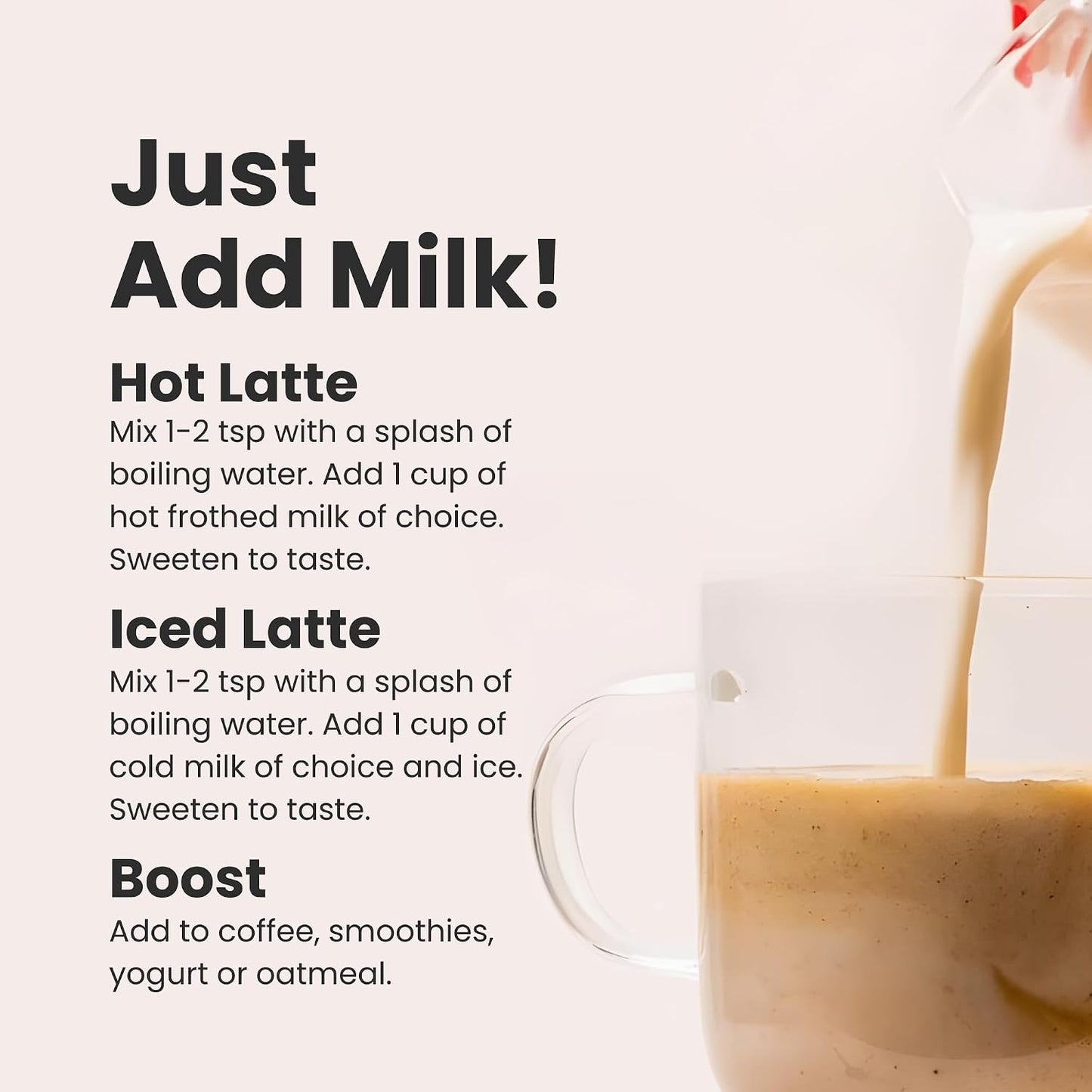 Blume Salted Caramel Superfood Latte - 1g Sugar, Caffeine Free, 25 Servings | Organic Dandelion Root and Maca, Oat Milk Powder, Pink Himalayan Sea Salt, Hot or Iced or With Coffee, Plant Based, Vegan