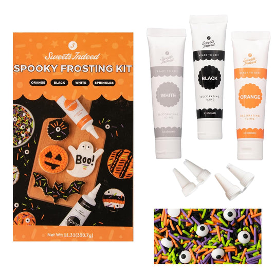 Sweets Indeed Halloween Frosting Decorating Kit with Sprinkles, 11.31 ounces