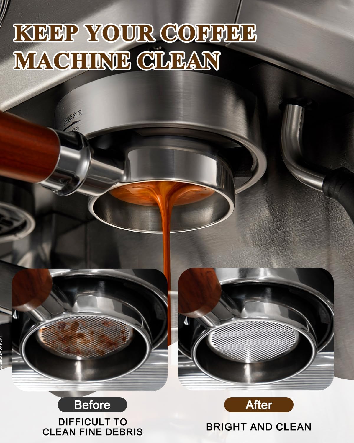 PROKICHEN 53.5mm Puck Screen, Espresso Filter Screen 316 Stainless Steel