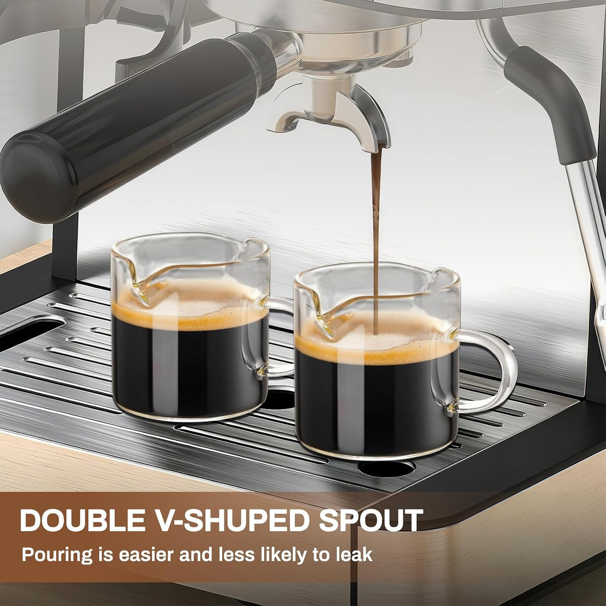 54mm Espresso Accessories Kit - 54mm Tamper Suitable for 54mm bottomless portafilter and 4 OZ Espresso Cups Set of 2 - WDT Tool Dosing Funnel Espresso Machine Accessories Distribution Tool