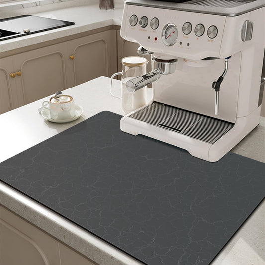 Golener Coffee Bar Accessories - Under Coffee Maker Mat, Cafe Tray Pad, Rubber Mats, Absorbent Pad, Under Appliance Mats,