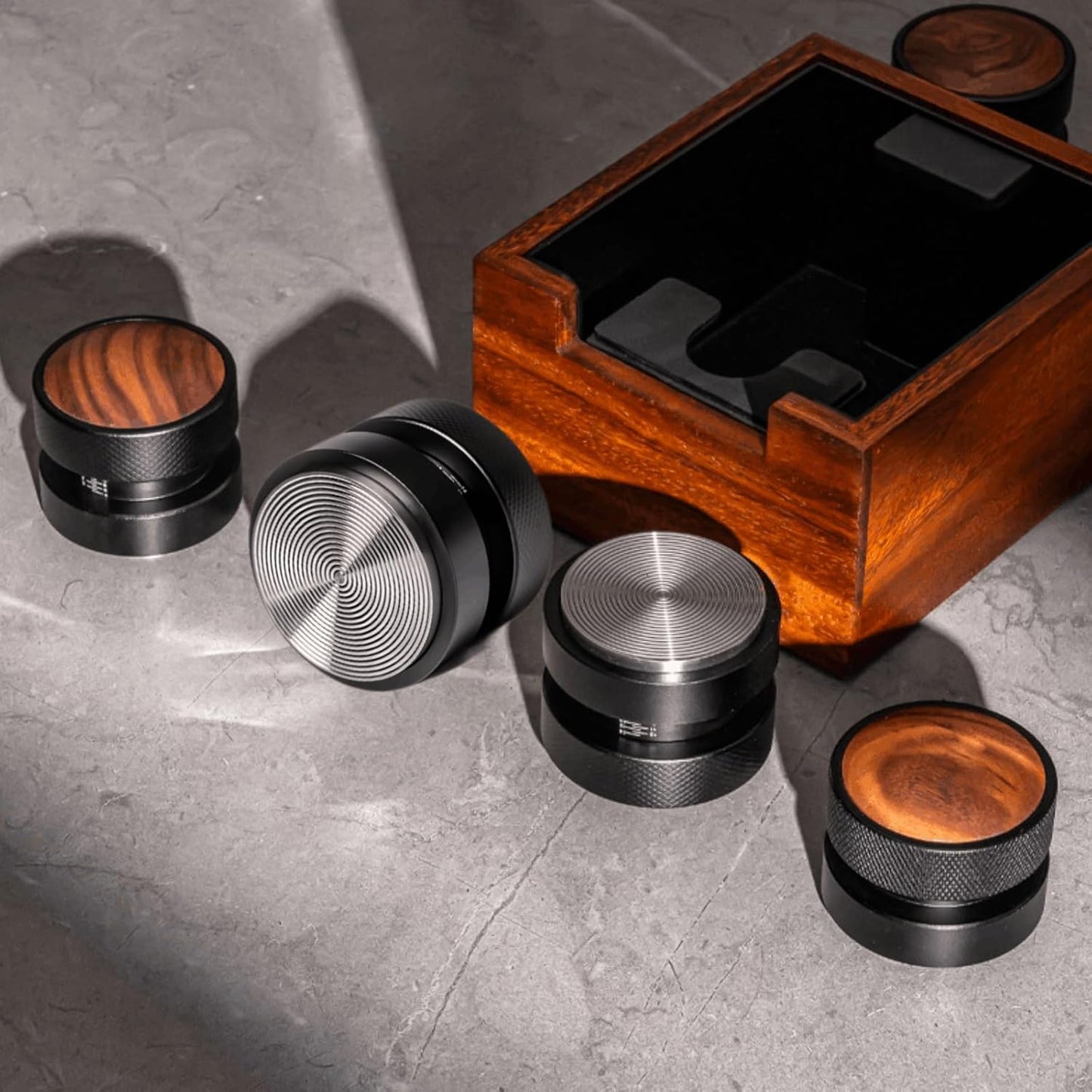 Espresso Tamper for 53mm Coffee Tamper with Spring Loaded Tamper,WDT Tool with Clear Memory Scale,Stainless Steel Tamper for Espresso Machine Accessories,for Home,Office & Coffee Bar