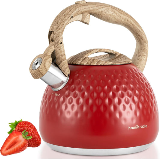 Tea Kettle,2.5 Quart Stovetop Tea Kettles Loud Whistle,Food Grade Stainless Steel Water kettles for Stove Top with Anti-hot